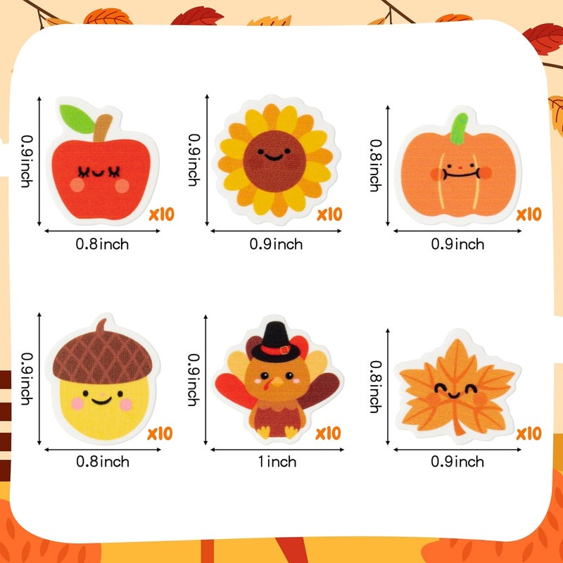 Yopyame 60Pcs Fall Mini Eraser for Kids Bulk Assorted Novelty Maple Leaf Pumpkin Pencil Eraser Cute Puzzle Erasers Desk Pet School Classroom Prizes Student Homework Rewards Gift Filling Party Favors - Image 2